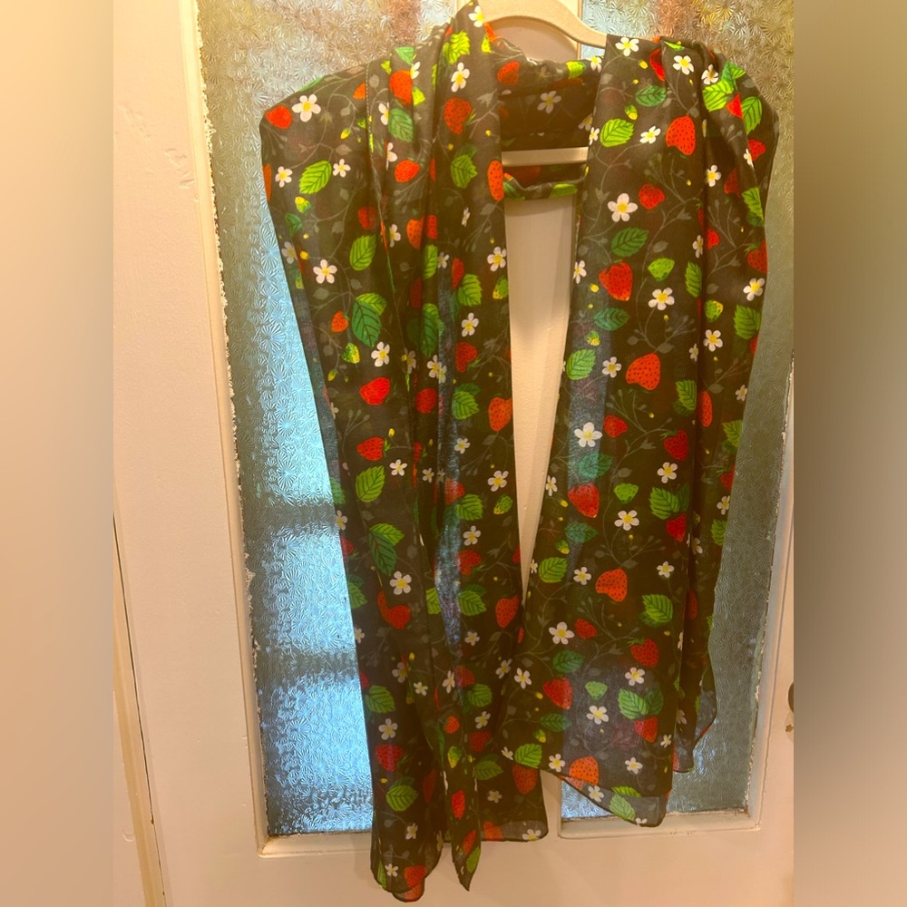 Printed Village oversized scarf